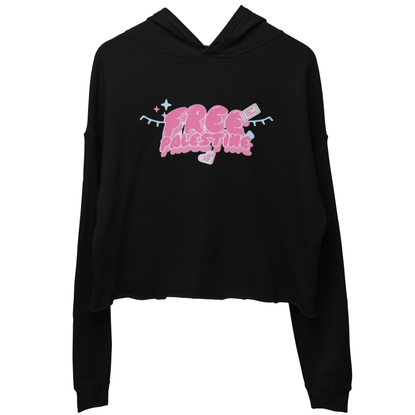 ALL THINGS PINK CROP HOODIE