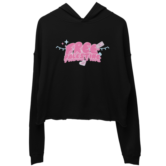 ALL THINGS PINK CROP HOODIE